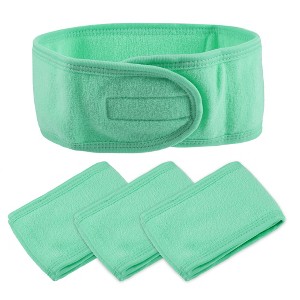 Unique Bargains Spa Headband Soft Women Hair Bands for Face Washing Bath Facial Mask Yoga 4 Pcs - 1 of 4