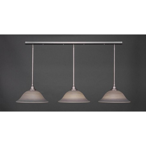 Toltec Lighting Stem 3 - Light Chandelier , Brushed Nickel : Target