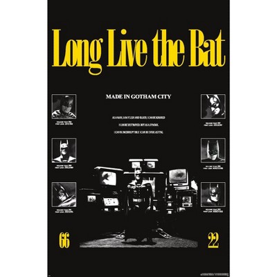 Trends International DC Comics Batman: 85th Anniversary - Long Live The Bat (Batman Collage) Framed Wall Poster Prints