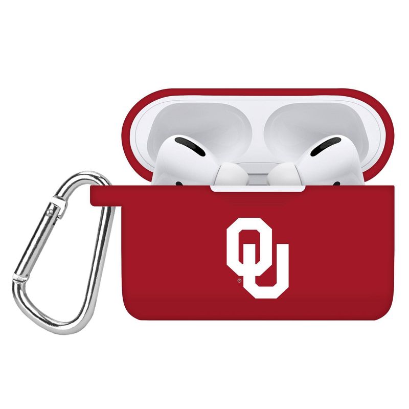 NCAA Oklahoma Sooners Apple AirPods Pro Compatible Silicone Battery Case Cover - Red, 1 of 3