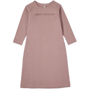 MiniMoi Girls "Sweet Dreams" Cotton Rich Night Gown with Embossed 3D Graphics - 1 of 2