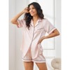 SilkSilky Women's Pure Silk Short Pajama Set - 4 of 4