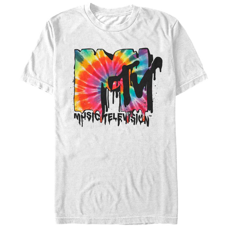 Men's MTV Melted Tie-Dye Logo T-Shirt, 1 of 5