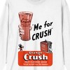 Crush Orange Soda Me For Crush Crew Neck Long Sleeve White Adult Tee - 2 of 3