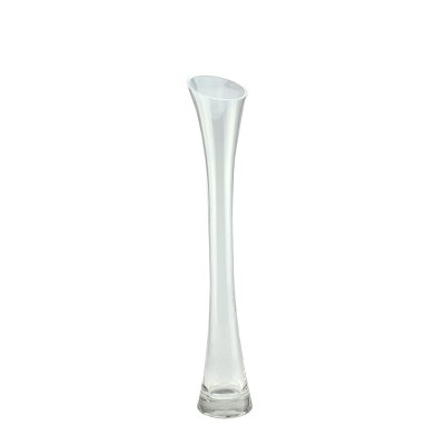 Northlight 23 Flared Wide Mouth Transparent Glass Flower Vase Target