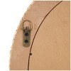 29"x35" Wooden Floral Woven Wall Mirror with Black Beaded Detailing Brown - Olivia & May - 4 of 4