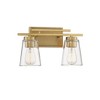 Savoy House Calhoun 2 - Light Vanity in  Warm Brass - 3 of 4