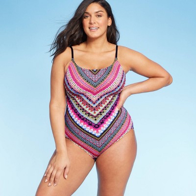 target striped one piece