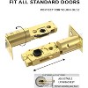 Itopfox Premium Brushed Gold Zinc-Alloy Front Door Lock Set: Double Cylinder Deadbolt, Heavy Duty Security Handleset for Left/Right Exterior Doors - 4 of 4