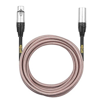 LyxPro 10 Inches Microphone XLR Cable with Stereo 3.5mm Mini Jack