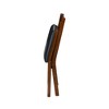 Stakmore Set of 2 True Mission Folding Chair Fruitwood Brown : Vinyl Upholstered, No Assembly, Wood Frame - 3 of 4
