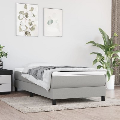 VidaXL Pocket Spring Bed Mattress Light Gray 39.4 in.x79.9 in.x7.9 in. Twin XL Fabric