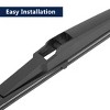 Unique Bargains Car Rear Windshield Wiper Blade Arm Set for Mitsubishi Endeavor 04-11 Black 12 Inches - 2 of 4