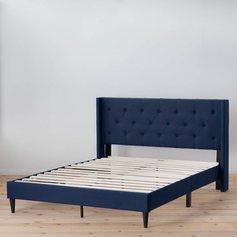 Diamond tufted platform deals bed