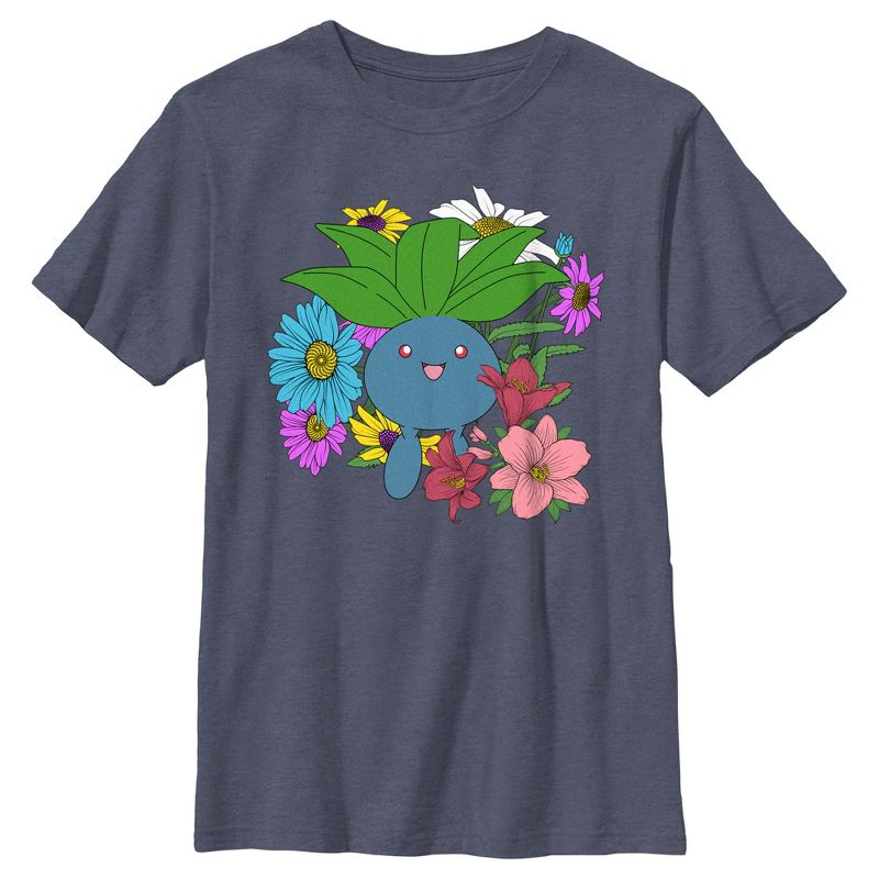 Boy's Pokemon Floral Oddish T-Shirt, 1 of 5