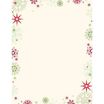 Great Papers! Holiday Stationery Red And Green Flakes  80/Count (2013259)