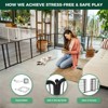 FXW Homeplus Indoor Dog Playpen - Stress-Free and Safe Play,Panels for Puppy and Small Dogs, Black│Patented - 2 of 4