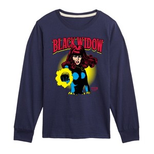 Boys' - Marvel - Black Widow Logo Long Sleeve Graphic T-Shirt - 1 of 4