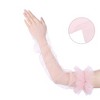 INSPIRE CHIC Women's Sheer Tulle Fluffy Fingerless Gloves 1 Pair - 3 of 4