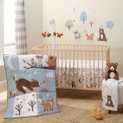 Sleepytime Bear Woodland Animals Wall Decals for Nursery
