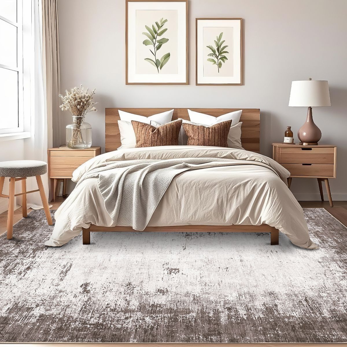 Washable Area Rugs Non-Slip Modern Abstract Soft Rugs for Living Room Bedroom Home Decor - thumbnail 2
