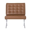 Studio Designs Home Atrium Bonded Leather Barcelona Chair - 3 of 4