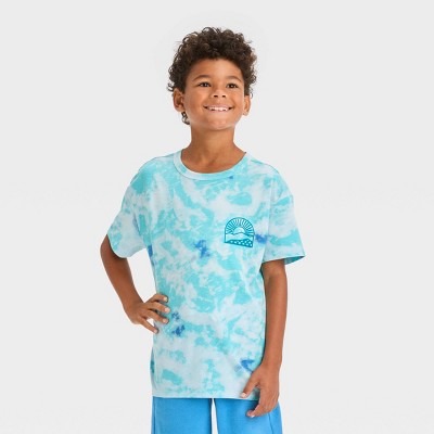 Boys' Short Sleeve 'Mushroom Explorer' Graphic T-Shirt - Cat & Jack Blue XS