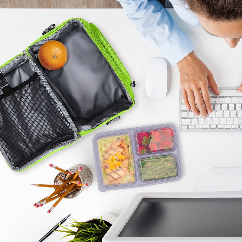 Bentgo Deluxe Lunch Bag, Durable & Insulated Bag, Internal Mesh Pocket & 2-Way Zippers, 4 of 8