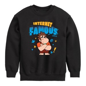 Boys' - Disney - Internet Famous Graphic Long Sleeve Fleece Sweatshirt - 1 of 4