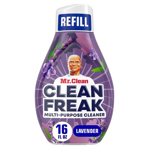  Mr. Clean All Purpose Cleaner, Clean Freak Mist for Bathroom &  Kitchen Cleaner, Lavender & Lemon Scent, 3 Count (16 fl oz each) : Health &  Household