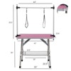 FURNIinspire Pet Grooming Tools Foldable Pet Grooming Table for Pet Large Dogs and Cats with Adjustable, Bathing Station, Pink, 44"*23.6"*65.5" - 2 of 4