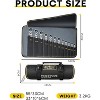 Aghana Digitals 12 Pieces Flex Head Ratcheting Wrench Set, CRV Steel, 72-Teeth, 12-Point Combination Ratchet Wrenches Set with Rolling Pouch - 2 of 4