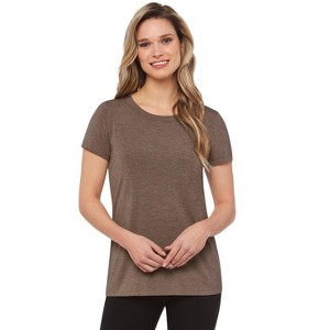 Rekucci Short Sleeve Scoop Neck Stretch T-Shirt for Women - 1 of 3