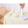 Unique Bargains Rectangle Cotton Yellow Restaurant Picnic Party Tablecloth 1 Pc - image 2 of 4