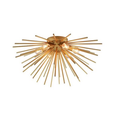 6-Light Gold Chandelier