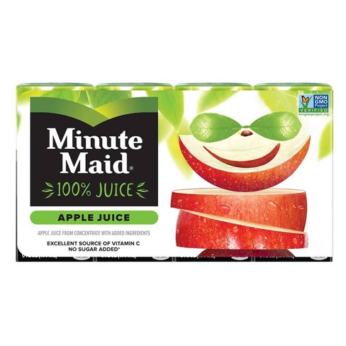 Minute Maid Apple 100 Juice 8pk 6 Fl Oz Boxes Target