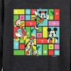 Women's - Disney - Christmas Characters Lightweight French Terry Wide Neck Long Sleeve Graphic Shirt - 2 of 4