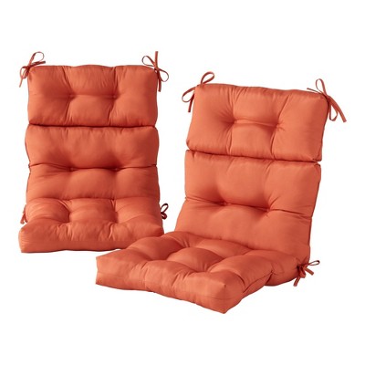 Kensington Garden 24x22 Solid Outdoor High Back Chair Cushion Salsa :  Target