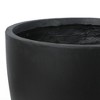 LuxenHome Round Tapered 17.2" H Flower Pot Planter Black - image 3 of 4