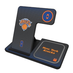 Keyscaper New York Knicks Linen 15-Watt 3 in 1 Charging Station - 1 of 4