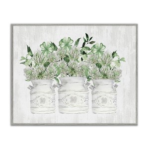 Stupell Industries Rustic Shamrock Bouquets, 30" x 24" - 1 of 4
