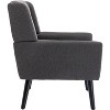 Streamdale Modern Soft Linen Material Ergonomics Accent Chair Living Room Chair Bedroom Chair Home Chair - 3 of 4