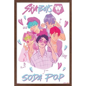 Trends International Netflix KPop Demon Hunters (2025) - Saja Boys Soda Pop Framed Wall Poster Prints - 1 of 4