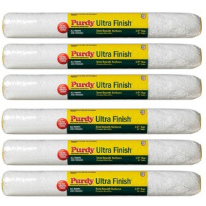Genuine Purdy 6 Pack Ultra Finish 18" x 1/2" Nap Roller Covers 140678183-6PK - 1 of 1