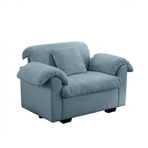 NicBex Velvet Accent Chair,Upholstered Living Room Chairs with Storage Function Cushion and Pillows,Cozy Armchair,Accent Chairs for Living Room - 1 of 4