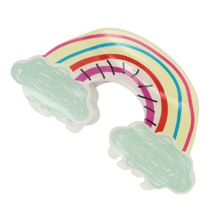 Unique Bargains Fashion Cute Rainbow Clouds Hair Clips for Women 3.62"x1.89"x1.26" Green Red 1 Pc - 1 of 3