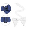 INSPIRE CHIC Men's Solid Color Satin Large Bow Tie 1 Pcs - 2 of 4