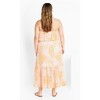 Women's Plus Size Pia Print Maxi Dress - jade | CITY CHIC - image 3 of 4