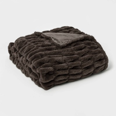 Giant faux best sale fur throw