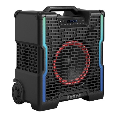 ION Audio Block Rocker® Icon All-Terrain Portable Bluetooth® Speaker with Lights, FM Radio, and Stereo-Link™ in Black